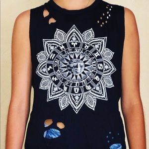 Black hippie tank